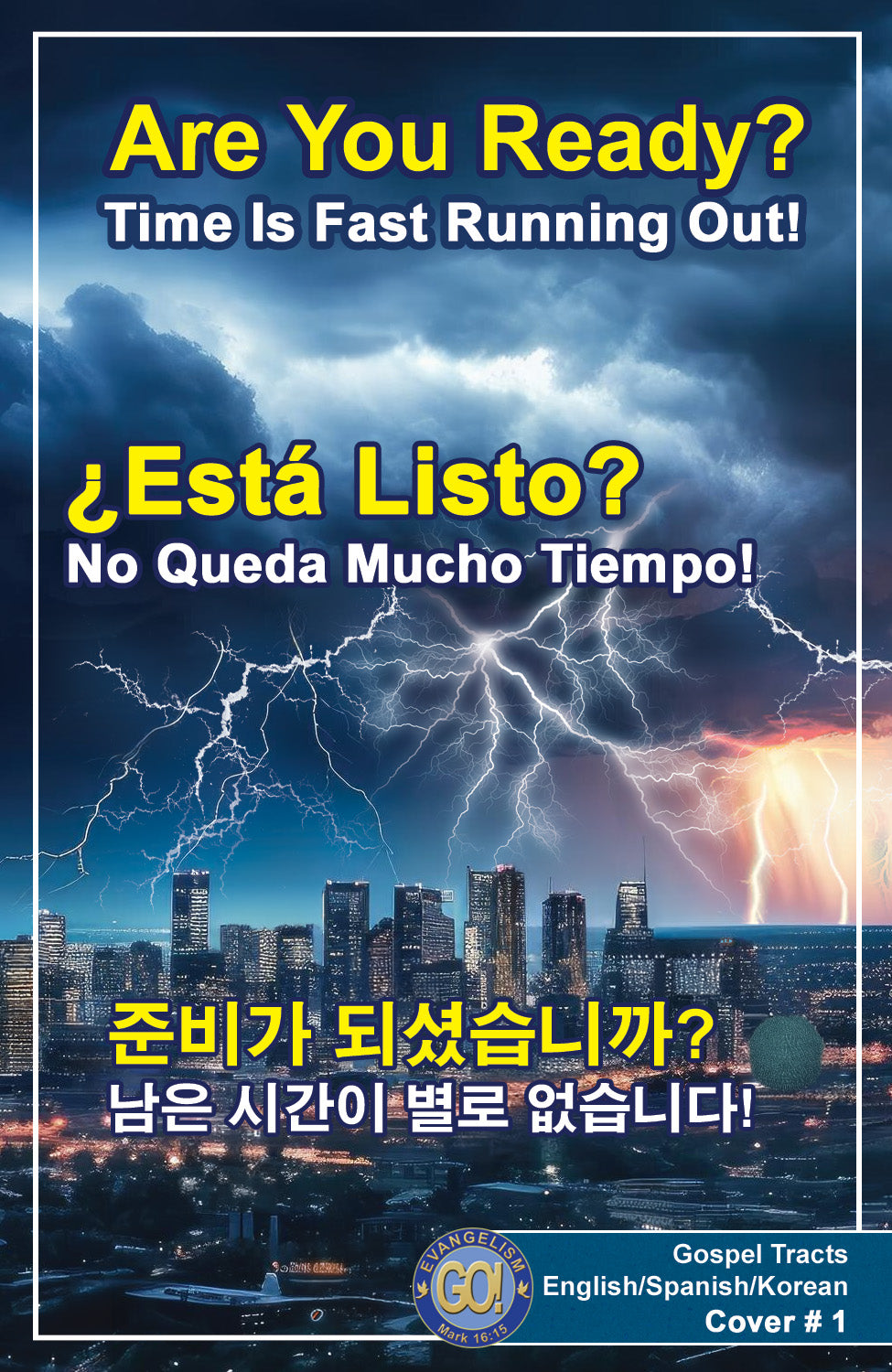English Spanish & Korean Gospel Bible Tracts