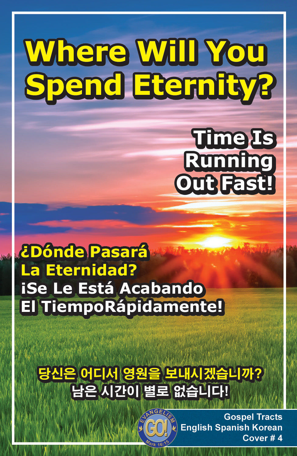 English Spanish & Korean Gospel Bible Tracts