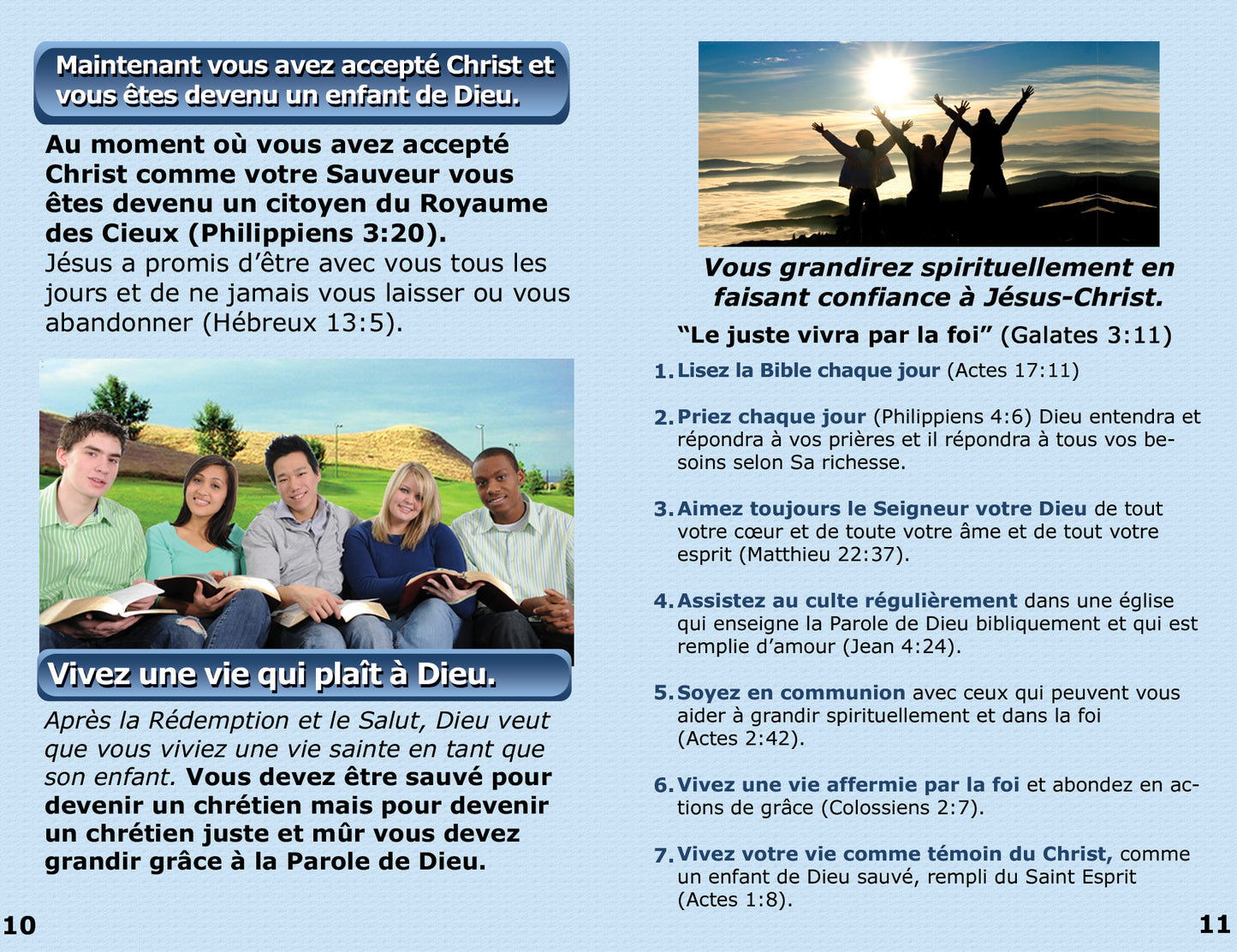 French Gospel Bible Tracts