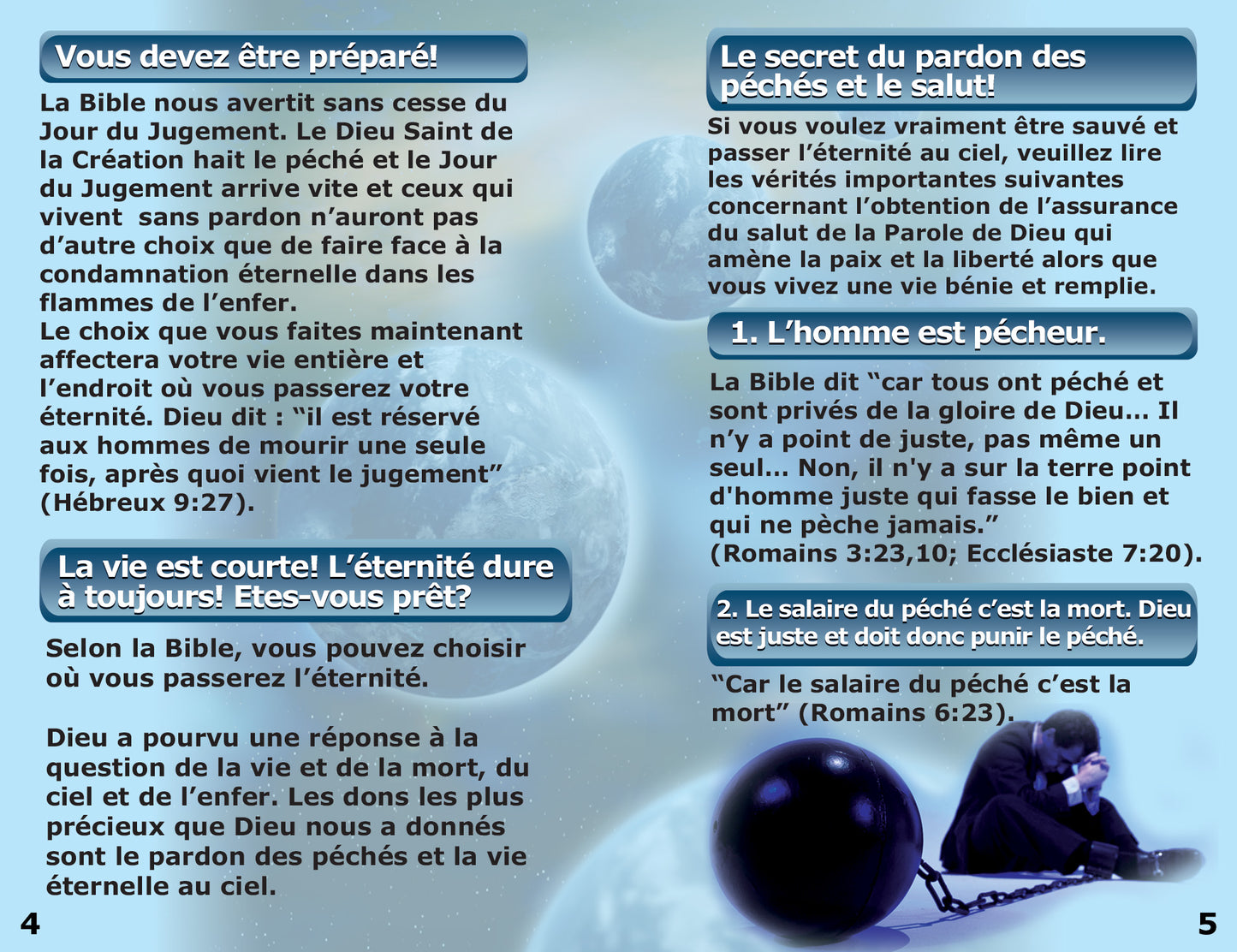 French Gospel Bible Tracts