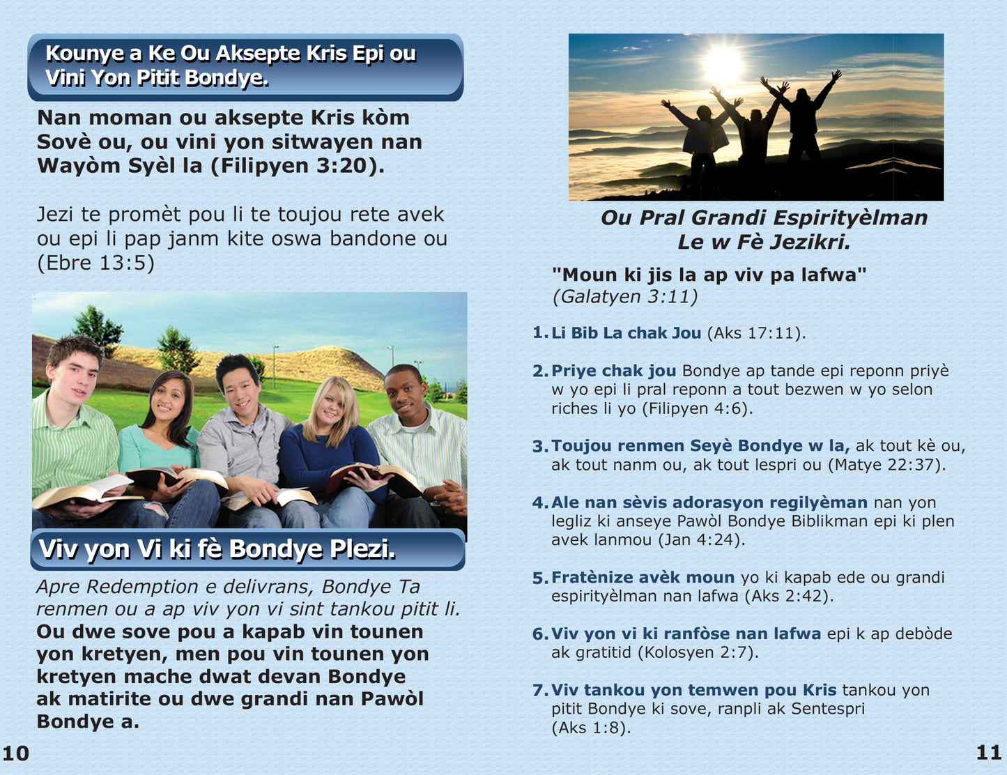 Haitian Gospel Bible Tracts