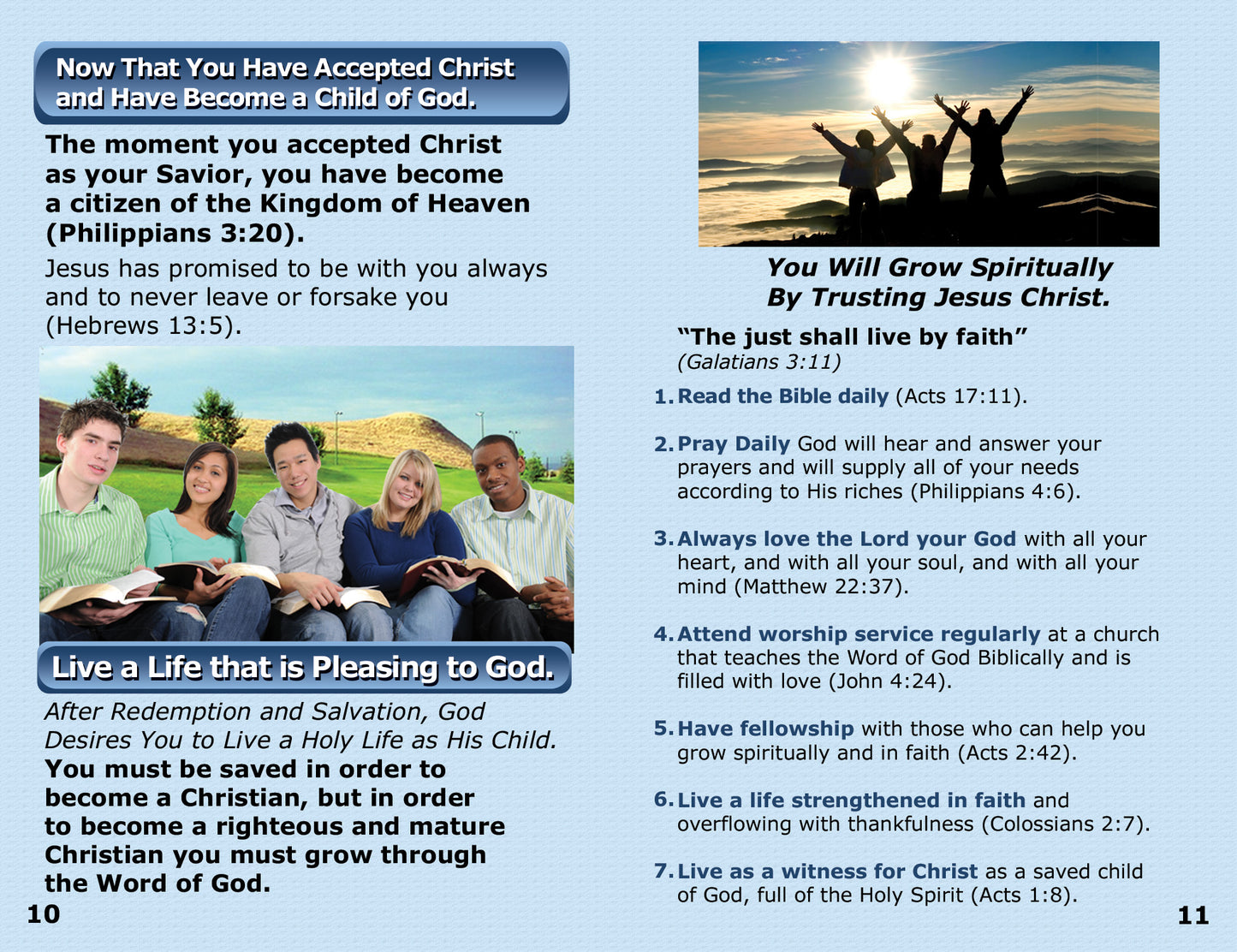 English KJV Gospel Bible Tracts