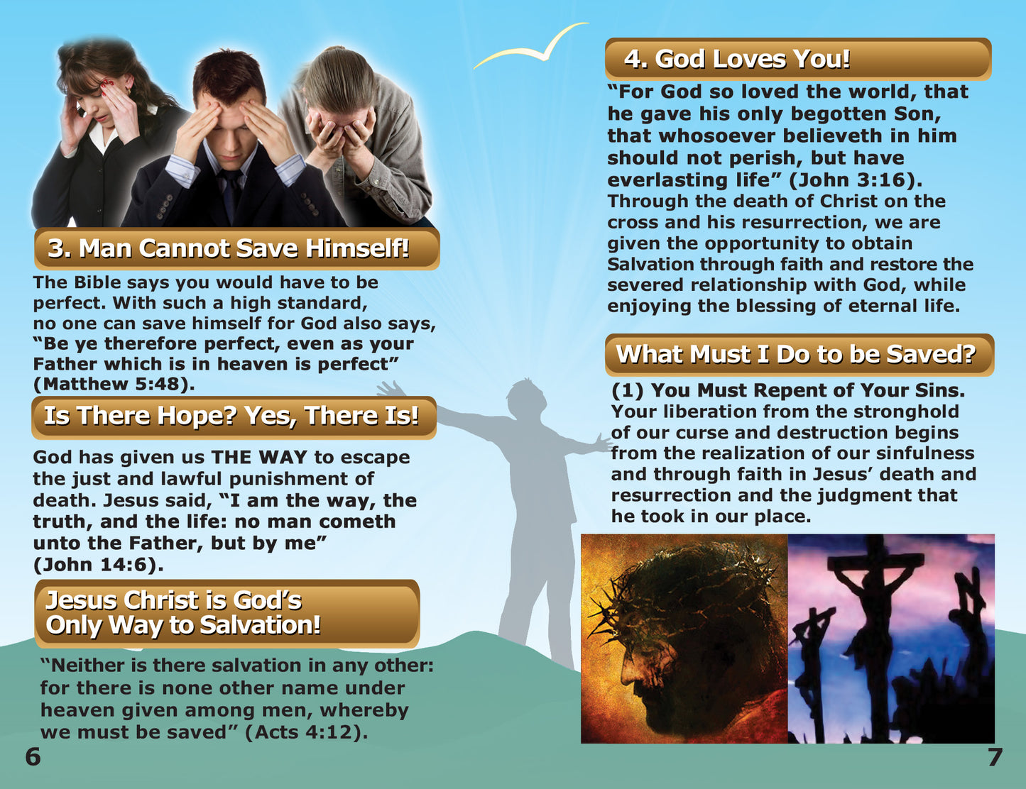 English KJV Gospel Bible Tracts