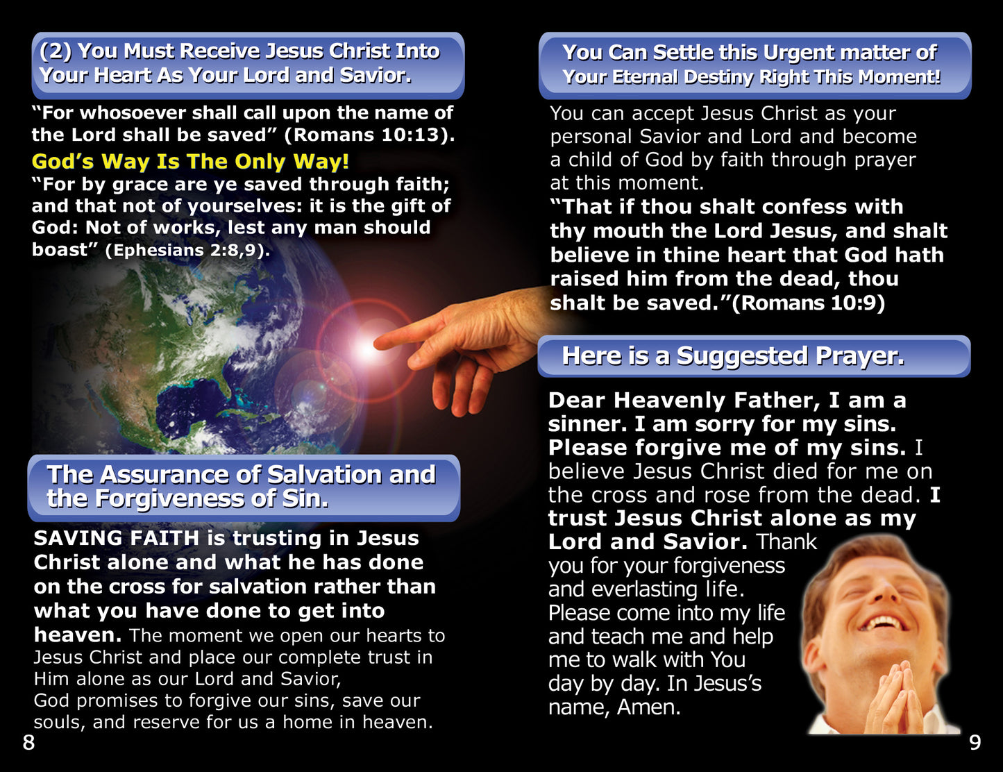 English KJV Gospel Bible Tracts